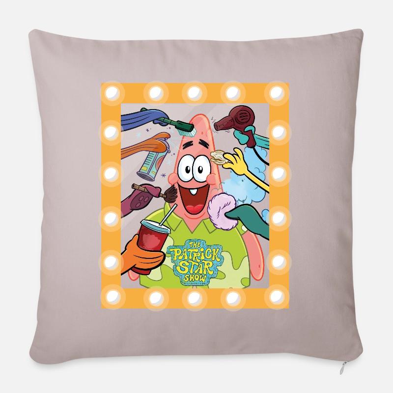 The Patrick Star Show Patrick Macht Sich Bereit - Sofakissenbezug 45 x 45 cm - helles Taupe