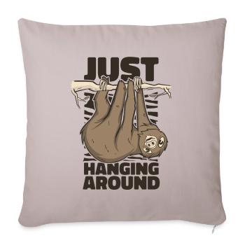 Just Hanging Around Brown-Throated Pilosa - Sofa pillowcase 17,3'' x 17,3'' (45 x 45 cm) - light taupe - Front