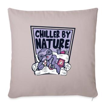 Chiller By Nature Brown-Throated Pilosa Folivora - Sofa pillowcase 17,3'' x 17,3'' (45 x 45 cm) - light taupe - Front