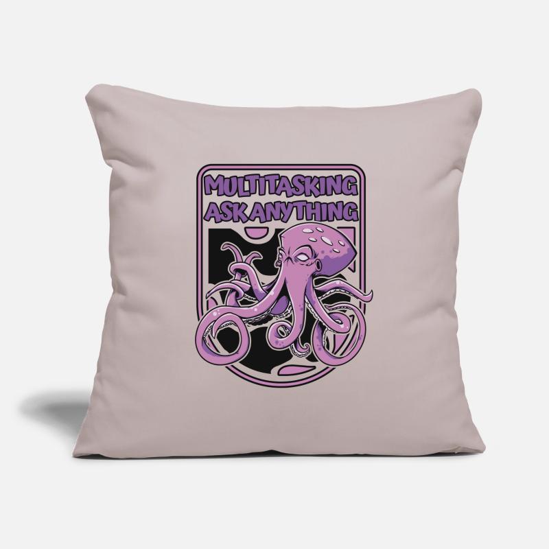 Multitasking Ask Anything Cephalopoda Octopodes Sofa pillowcase 17,3'' x 17,3'' (45 x 45 cm)