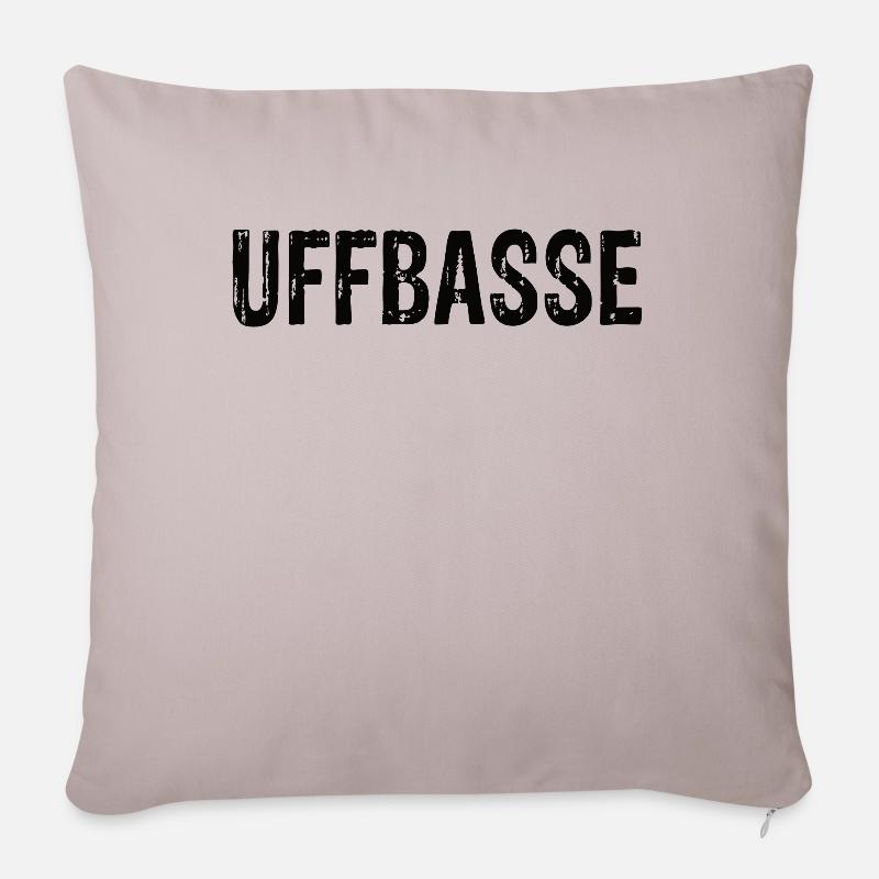 Uffbasse - Housse de coussin décorative 45 x 45 cm - taupe clair