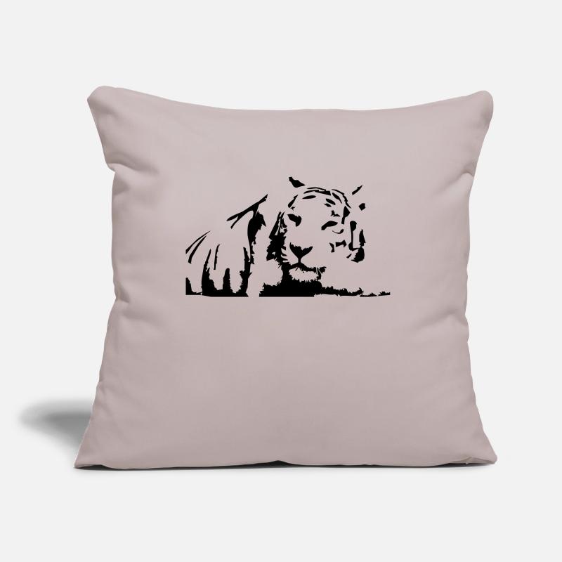 Tiger, White Tiger Housse de coussin décorative 45 x 45 cm