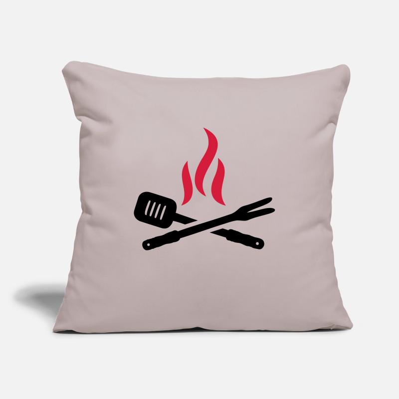 barbecue Housse de coussin décorative 45 x 45 cm
