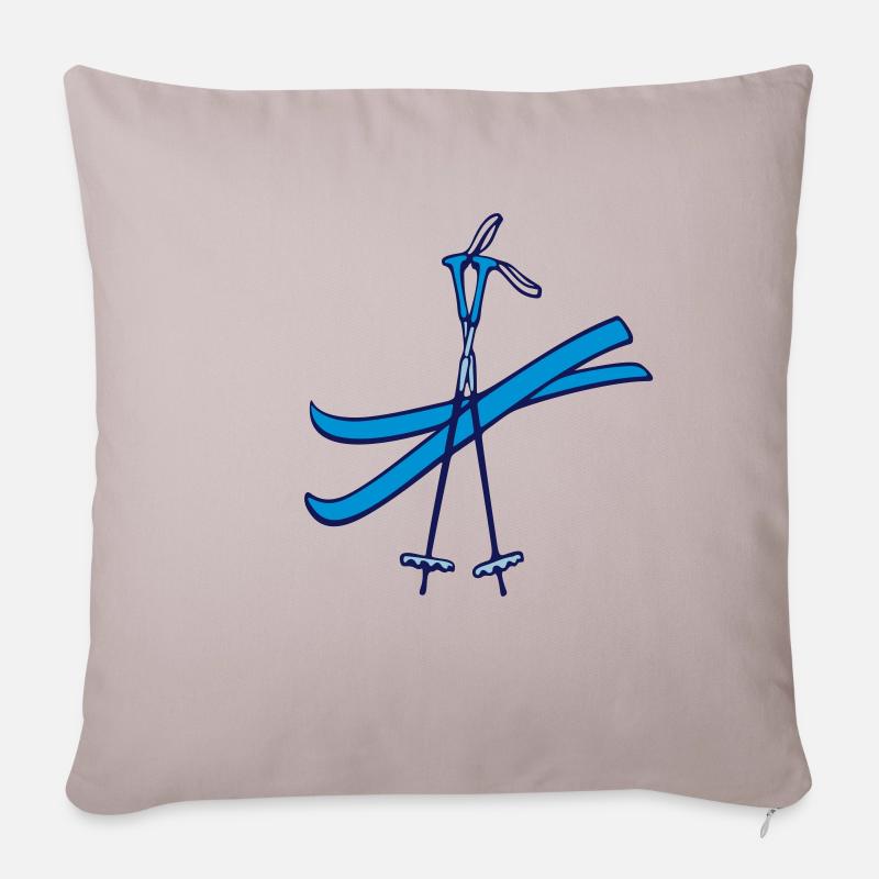 Ski - Sofakissenbezug 45 x 45 cm - helles Taupe