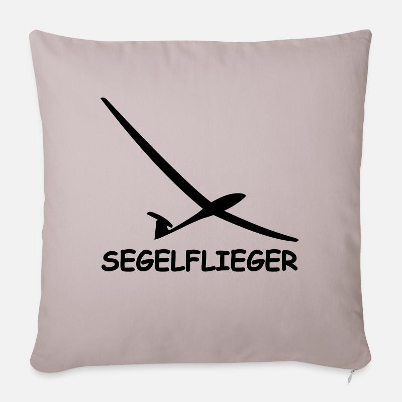 segelflieger - Sofakissenbezug 45 x 45 cm - helles Taupe
