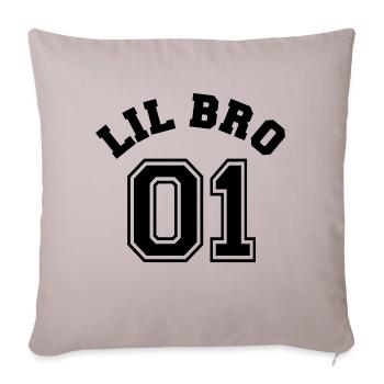 Lil Bro 01 - Little Brother - Sofa pillowcase 17,3'' x 17,3'' (45 x 45 cm) - light taupe - Front