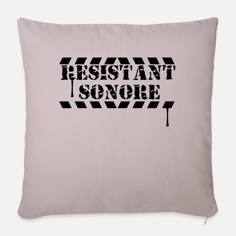 sound resistant - Sofa pillowcase 17,3'' x 17,3'' (45 x 45 cm) - light taupe