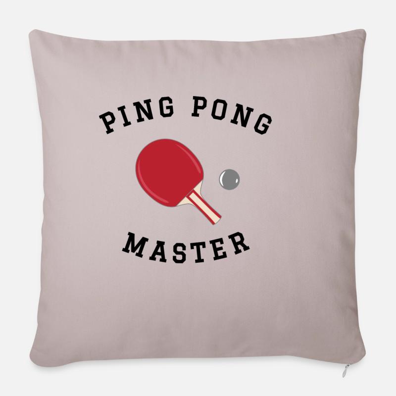 Ping Pong master - Sofa pillowcase 17,3'' x 17,3'' (45 x 45 cm) - light taupe