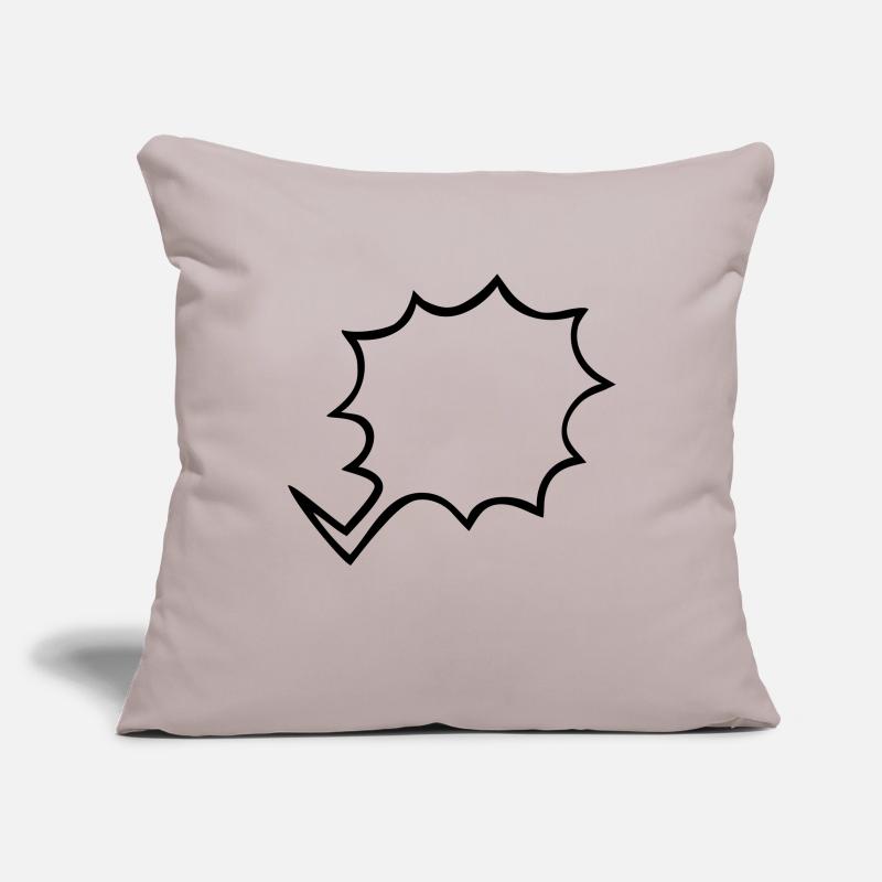 speech bubble Sofa pillowcase 17,3'' x 17,3'' (45 x 45 cm)