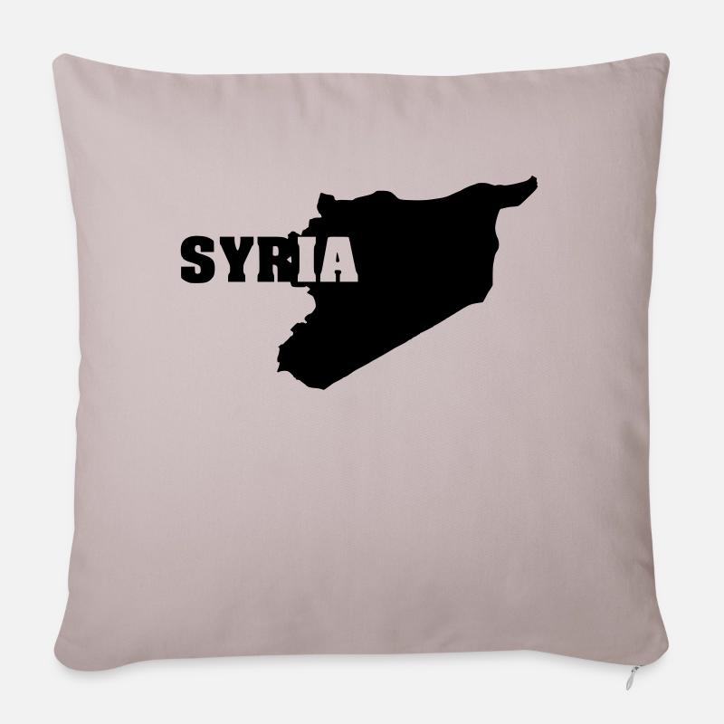 Syria (ID: 002004) - Sofakissenbezug 45 x 45 cm - helles Taupe