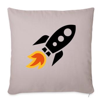 Rocket - Sofa pillowcase 17,3'' x 17,3'' (45 x 45 cm) - light taupe - Front