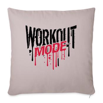 mode d'entraînement graffiti chute gym spray bête - Housse de coussin décorative 45 x 45 cm - taupe clair - Devant