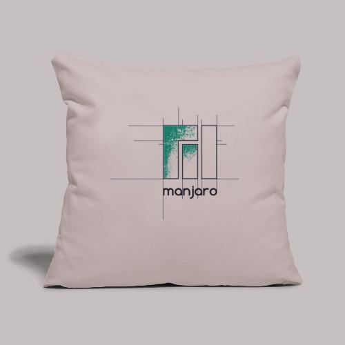 Manjaro Logo Draft - Sofa pillowcase 17,3'' x 17,3'' (45 x 45 cm)