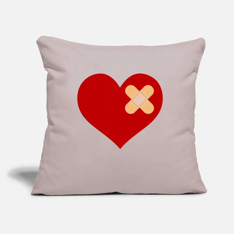 heartpatch Housse de coussin décorative 45 x 45 cm