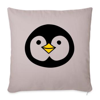 Cute penguin - Sofakissenbezug 45 x 45 cm - helles Taupe - Vorne