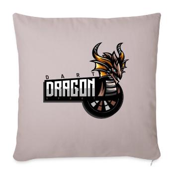 Dart Dragon Emblem - Sofakissenbezug 45 x 45 cm - helles Taupe - Vorne
