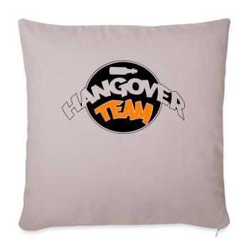 hangover team 02 - Sofakissenbezug 45 x 45 cm - helles Taupe - Vorne