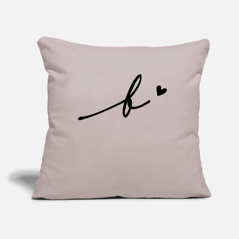 Letter B Cursive Sofa pillowcase 17,3'' x 17,3'' (45 x 45 cm)