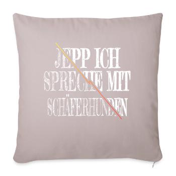 bday hundeliebhaber doggie geek lieben witzig - Sofakissenbezug 45 x 45 cm - helles Taupe - Vorne