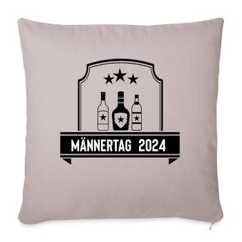 Männertag - Sofakissenbezug 45 x 45 cm - helles Taupe - Vorne
