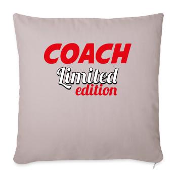 COACH LIMITIERTE AUFLAGE - Sofakissenbezug 45 x 45 cm - helles Taupe - Vorne