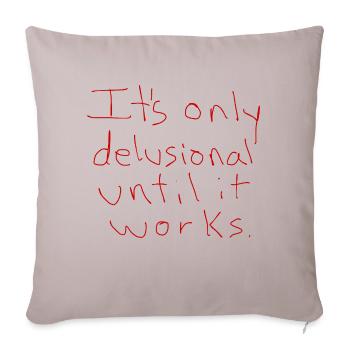 Byellas Imprimé délirant - Housse de coussin décorative 45 x 45 cm - taupe clair - Devant