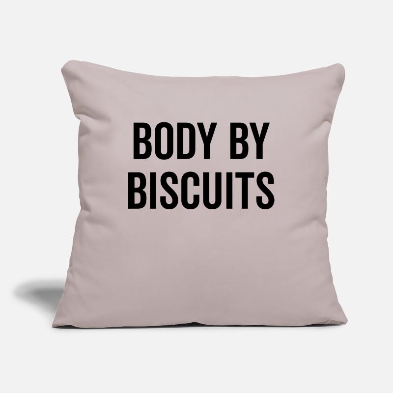 Corps par Biscuits Housse de coussin décorative 45 x 45 cm