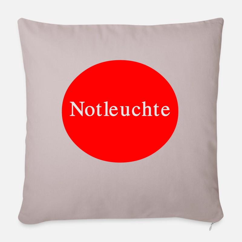 Urgence - Housse de coussin décorative 45 x 45 cm - taupe clair