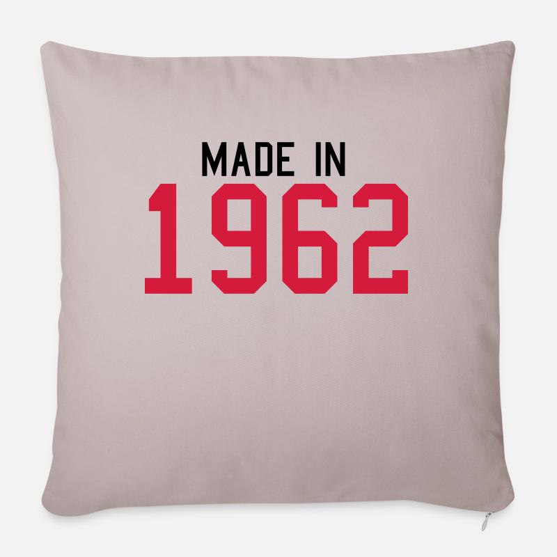 1962 - Sofa pillowcase 17,3'' x 17,3'' (45 x 45 cm) - light taupe