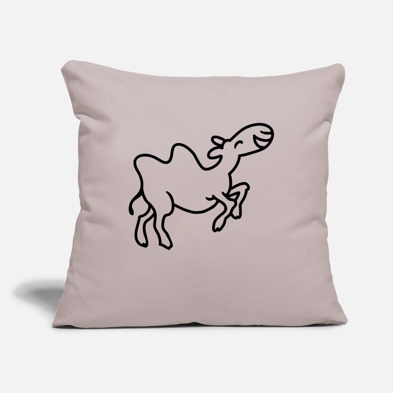 Camel s'amuse - ligne Housse de coussin décorative 45 x 45 cm