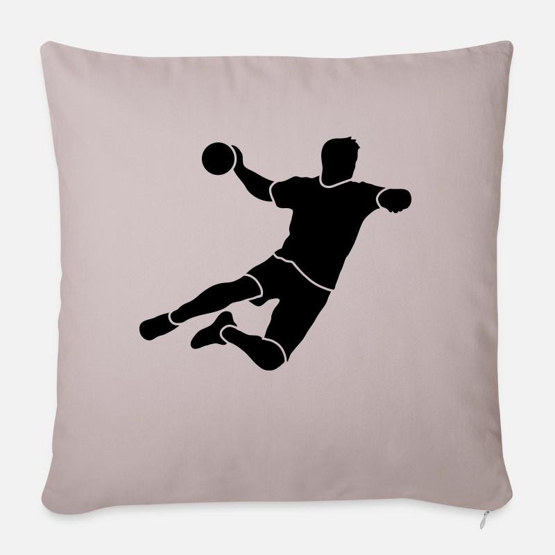 Handballer Handball - Sofakissenbezug 45 x 45 cm - helles Taupe