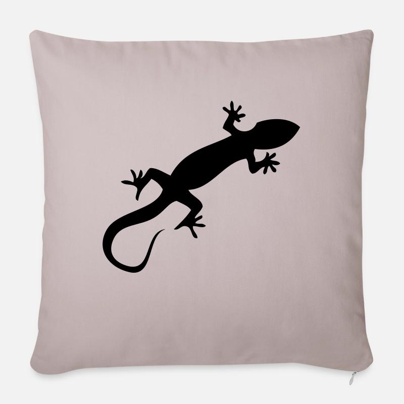 Gecko - Sofakissenbezug 45 x 45 cm - helles Taupe
