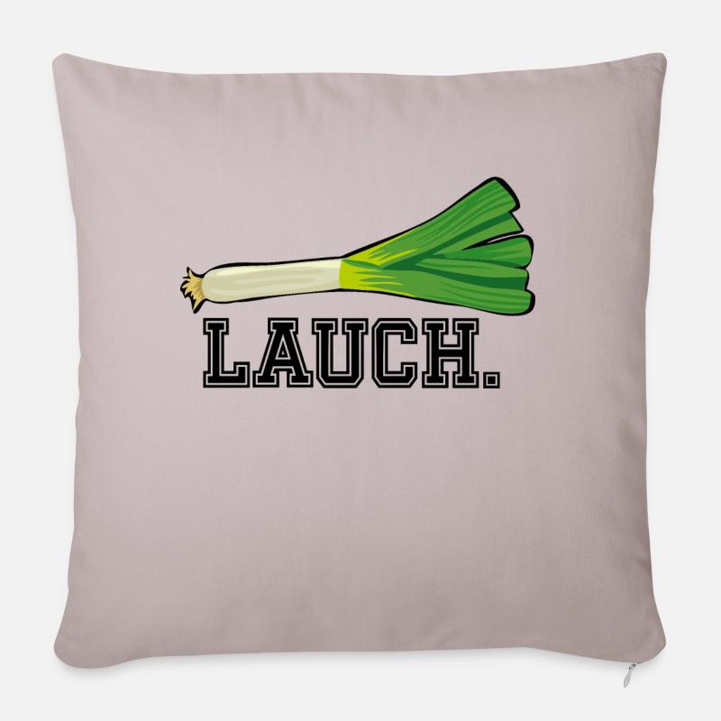 lauch1 - Housse de coussin décorative 45 x 45 cm - taupe clair