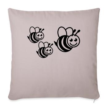 hummel_family__f1 - Sofa pillowcase 17,3'' x 17,3'' (45 x 45 cm) - light taupe - Front