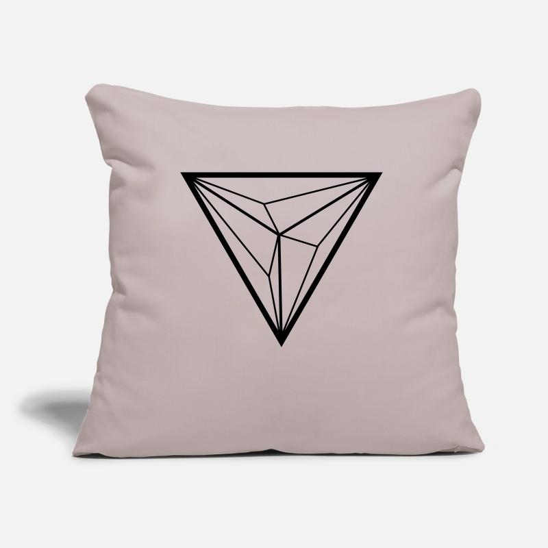 Triangle Housse de coussin décorative 45 x 45 cm
