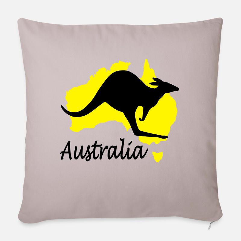 australia - Housse de coussin décorative 45 x 45 cm - taupe clair