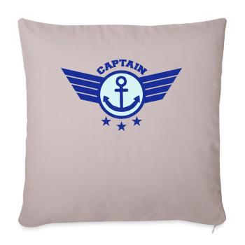 Anchor Captain - Sofakissenbezug 45 x 45 cm - helles Taupe - Vorne