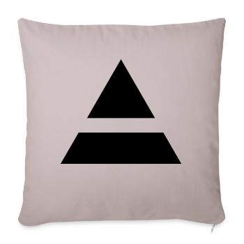 Triad - Sofa pillowcase 17,3'' x 17,3'' (45 x 45 cm) - light taupe - Front