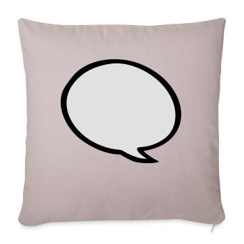 speech bubble - Housse de coussin décorative 45 x 45 cm - taupe clair - Devant
