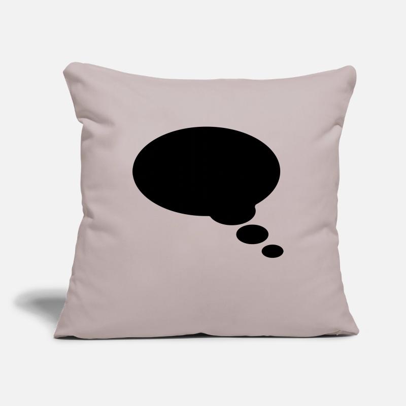 Comic bubble, your text, template, speechbubble, Sofa pillowcase 17,3'' x 17,3'' (45 x 45 cm)