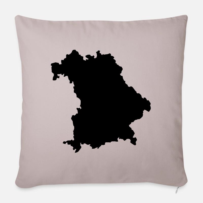 Bavaria - Sofa pillowcase 17,3'' x 17,3'' (45 x 45 cm) - light taupe