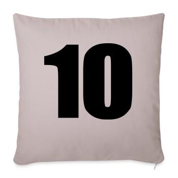 10 - Sofakissenbezug 45 x 45 cm - helles Taupe - Vorne
