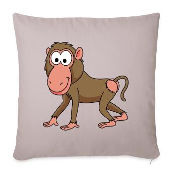 Monkey monkey comic - Sofa pillowcase 17,3'' x 17,3'' (45 x 45 cm) - light taupe - Front