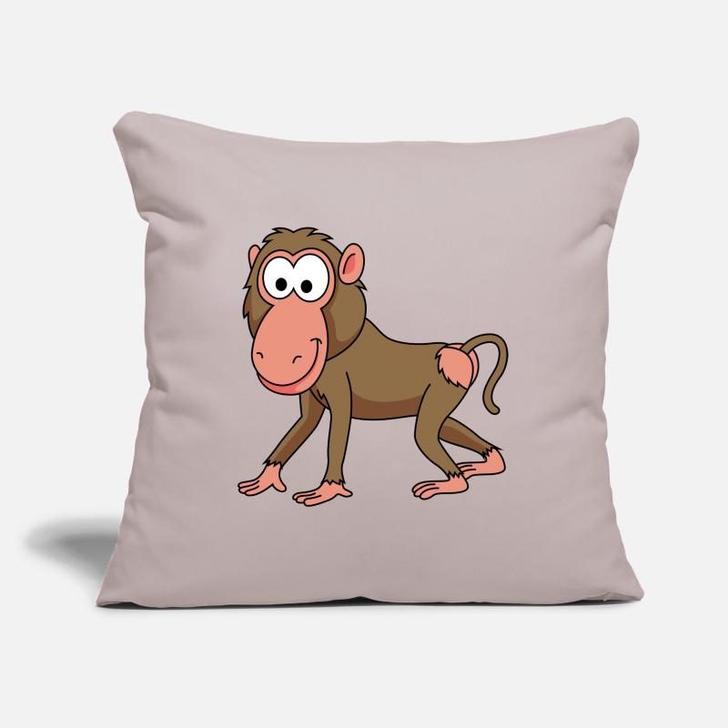Monkey affe comic Sofakissenbezug 45 x 45 cm