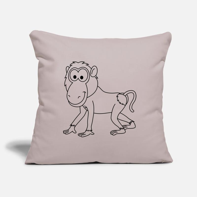 Monkey monkey comic Sofa pillowcase 17,3'' x 17,3'' (45 x 45 cm)