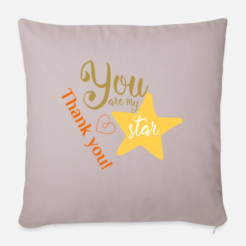 My Star - Sofakissenbezug 45 x 45 cm - helles Taupe