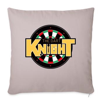 the dart Knight Wurfscheibe - Sofakissenbezug 45 x 45 cm - helles Taupe - Vorne