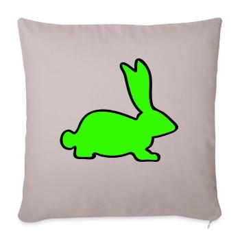 Rabbit - Sofa pillowcase 17,3'' x 17,3'' (45 x 45 cm) - light taupe - Front