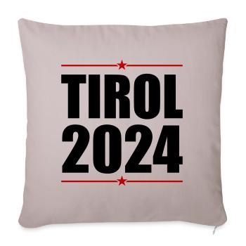 Tyrol 2024 - Housse de coussin décorative 45 x 45 cm - taupe clair - Devant