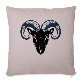 bélier - Housse de coussin décorative 45 x 45 cm - taupe clair - Devant